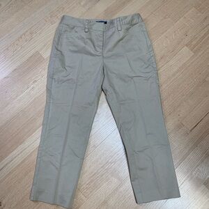 Land’s End 6 Petite Mid Rise Khaki capris/crops